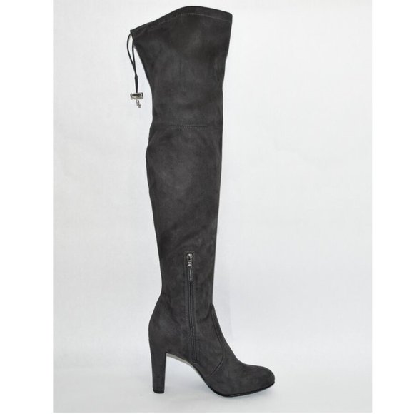 New! Sam Edelman 'Kent' Size 7.5 Over-the-Knee Gray Suede Boots OTK T36 - Picture 4 of 6